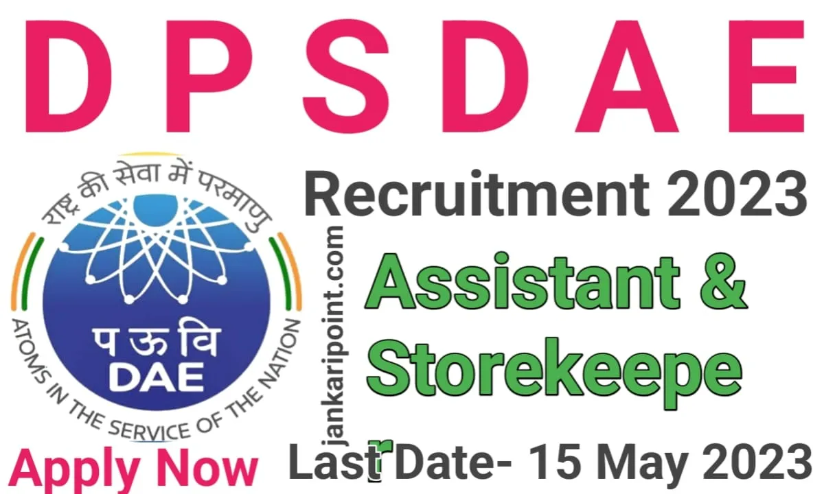 DPSDAE Assistant /Storekeeper Online Form 2023